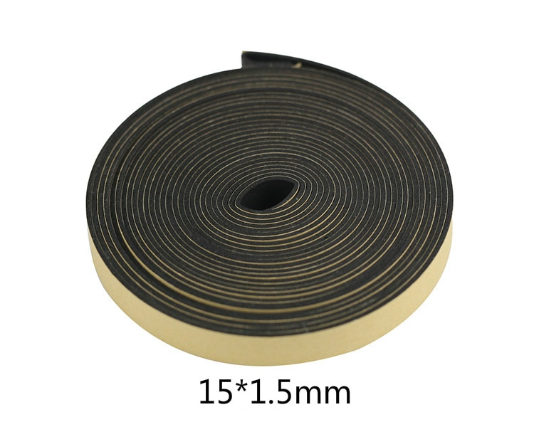 GHXAMP 2 Meter EVA Lautsprecher Reparatur Abdichtung Streifen Draht Kasten Invertiert Rohr Schock Absorbieren Dichtung Dichtung Breite 10MM 15MM 18MM