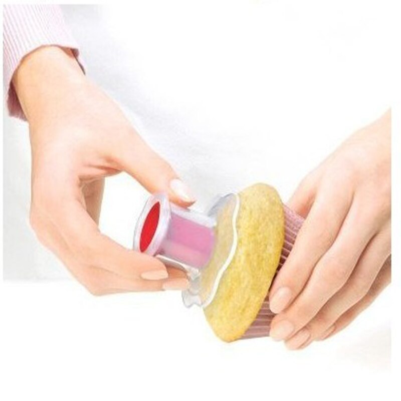 2 stk køkken tilbehør værktøj plast cupcake kerne stempel cirkel cutter bage værktøj værktøj til kage indretning wienerbrød hjem gadget
