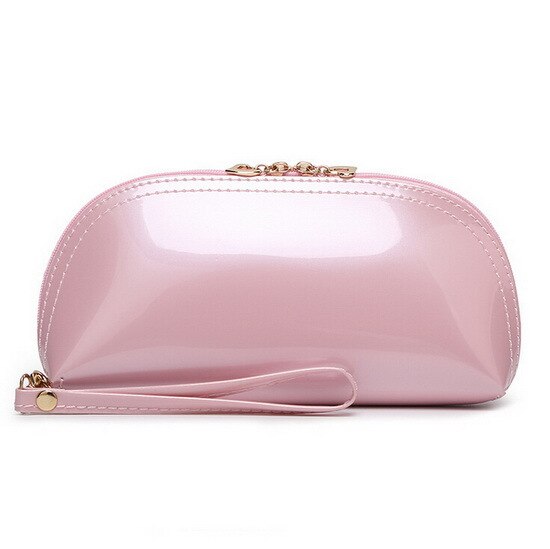 Summer candy PU patent leather day clutches star style Evening Bag Luxury purse 15 colors WLHB1146: Pink