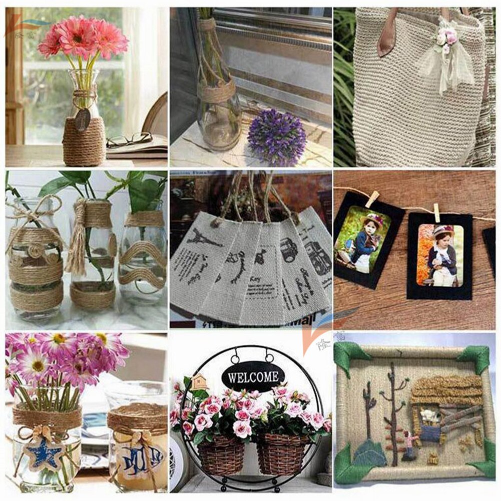 1 Roll DIY Decoration Twine Hemp Rope Packing Rope Scrapbook Party Supply Packing Strings Christmas Event & Party Supplies