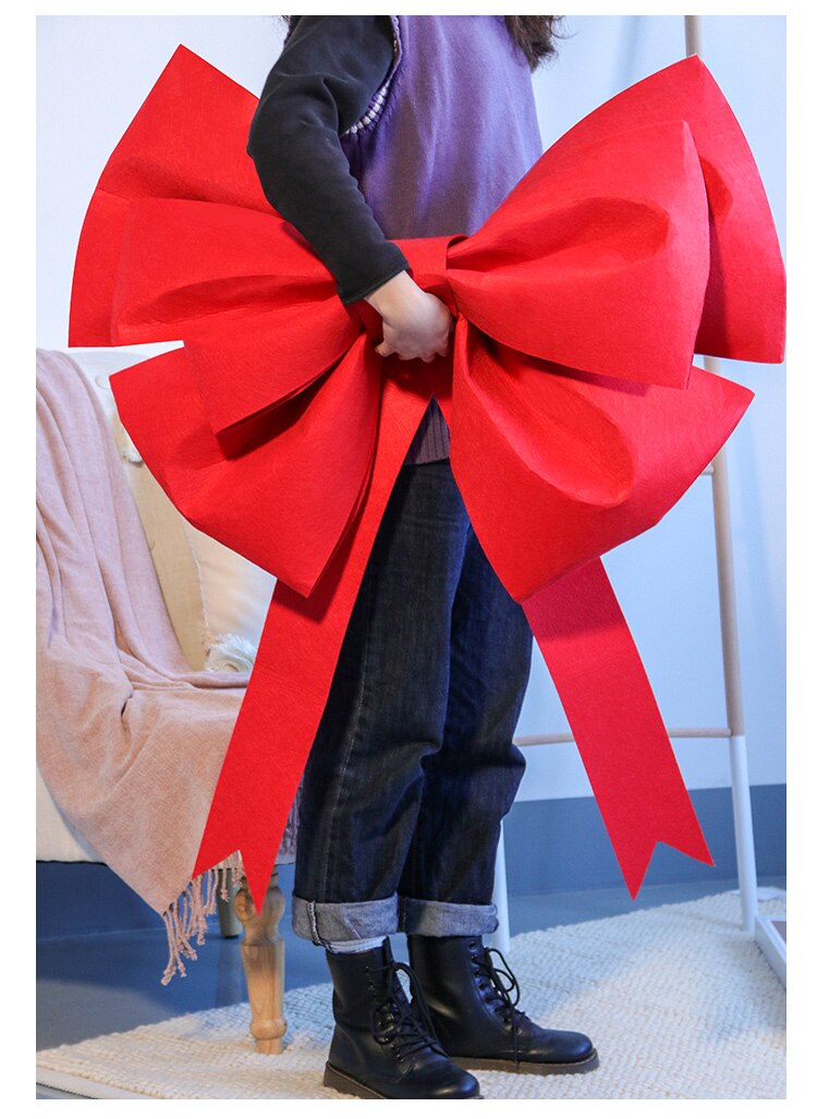 Lazo grande decorativo artesanal, accesorio hecho a mano para puerta de tienda, foto de Navidad, tienda de 4S, coche, boda, , festividades, decoración, lazo grande