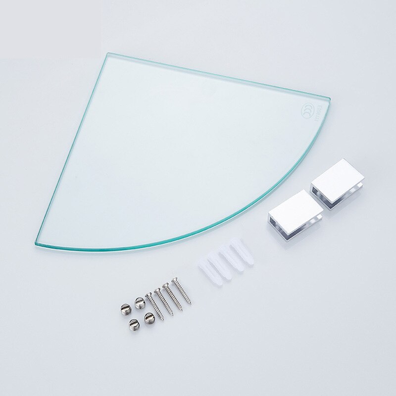 Bathroom glass shelf corner tripod bathroom corner shelf storage shelf kitchen shelf bedroom shelf