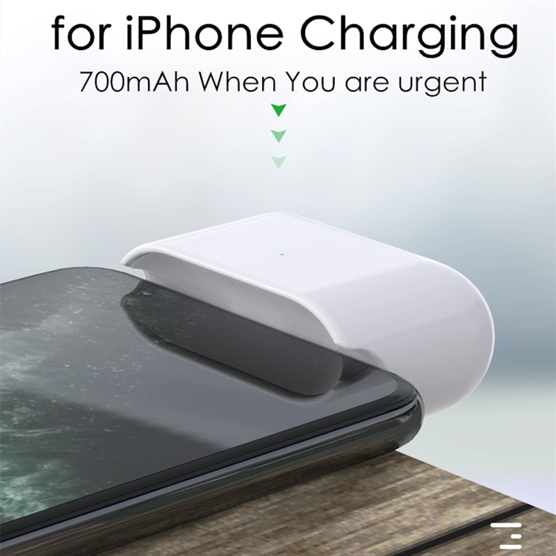 Per AirPods 1 2 Accumulatori E Caricabatterie Di Riserva 700mAh batteria Esterna Del Caricatore Powerbank Per Apple AirPods 1 2 Cassa di batteria
