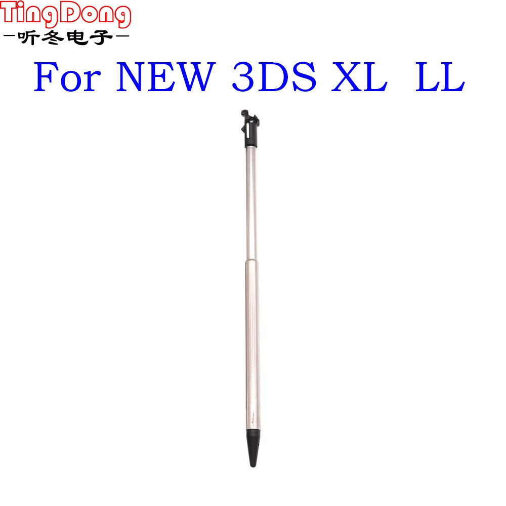 1szt Metalowy rysik teleskopowy Plastikowy rysik do ekranów dotykowych dla 2DS 3DS New 2DS LL XL New 3DS XL Dla NDSL DS Lite NDSi NDS Wii