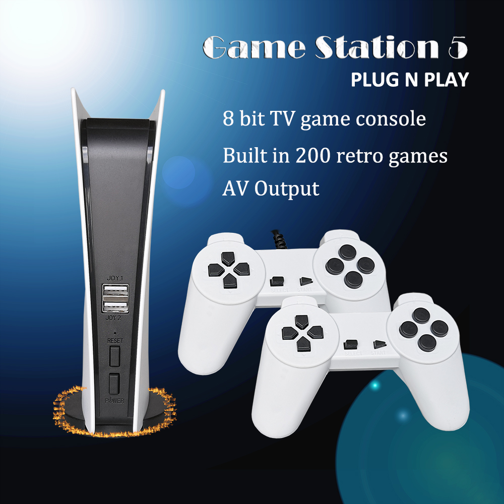 2022 Game Station 5 Video Game Console Met 200 Klassieke Games 8 Bit GS5 Tv Consola Retro Usb Wired Handheld game Player Av Out