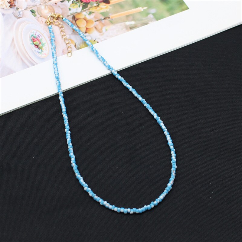Bohemia Colorful Seed Beads Initial Choker Women Colar Collar Necklace Fashion Beach Femme Jewelry Gift Wholesale: 2