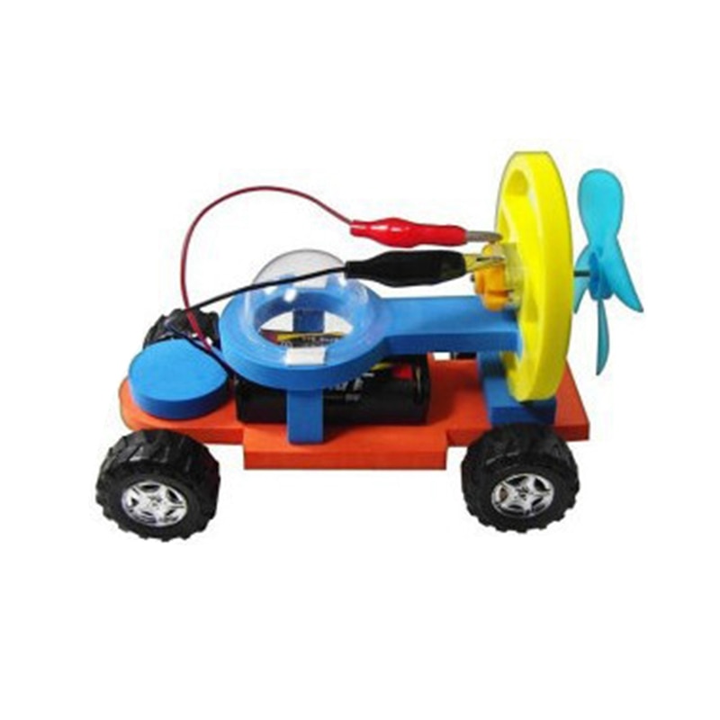 Wind Power Electric Racing Model Kit Toys for Boys Science Training Child Experiment Handmade Assembly Physics Toy for Kid: Default Title