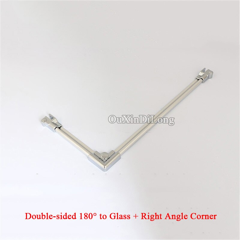 Brand 2PCS Bath Shower Screen Aluminum Alloy waterproof strips glass door seals length:600mm/700mm (No other Accessory)
