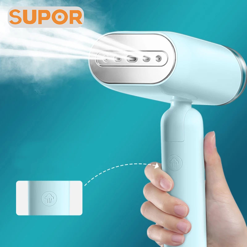 SUPOR 1200W Powerful Steam Garment Steamer 15 Seconds Portable Fast-Heat Steam Iron Machine Home Travel Wet Dry Ironing Machine
