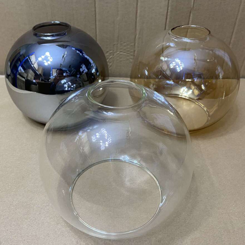 D 13Cm D 15Cm D 18Cm D 20Cm D 25Cm Met De Hand Geblazen Helder Glas Globe Lampenkap Vervangen Met 2 Uiteinden Opening Glazen Deksel Bal Lampshad