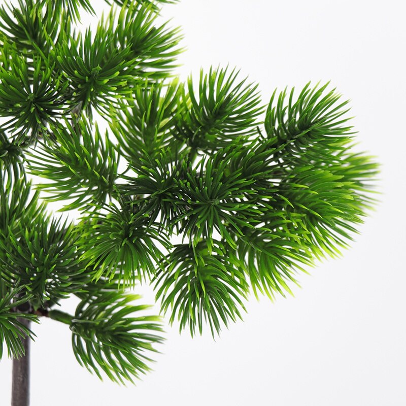 4Stck Künstliche Kiefer Äste Kunststoff Kiefer Zweig Zubehör für Weihnachten DIY Handwerk Sekretariat Heimat Veranstaltungen Dekor