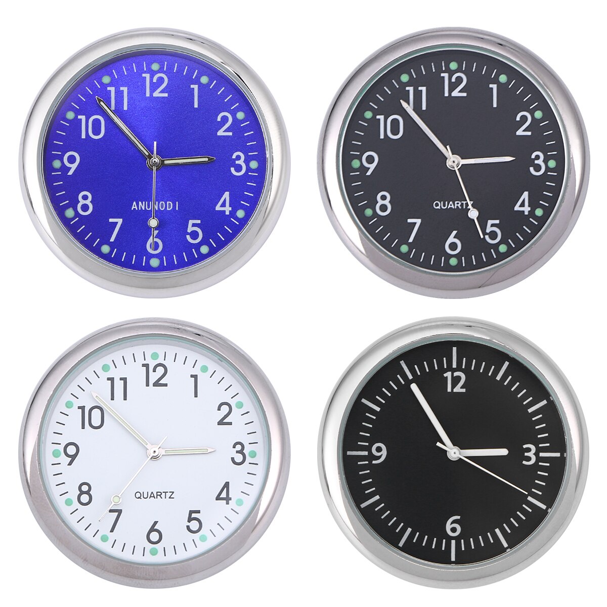 Auto Uhr Leuchtende Mini Autos Interne Stock-Auf Digitale Uhr Mechanik Quarz Uhren Automobil Styling Zubehör