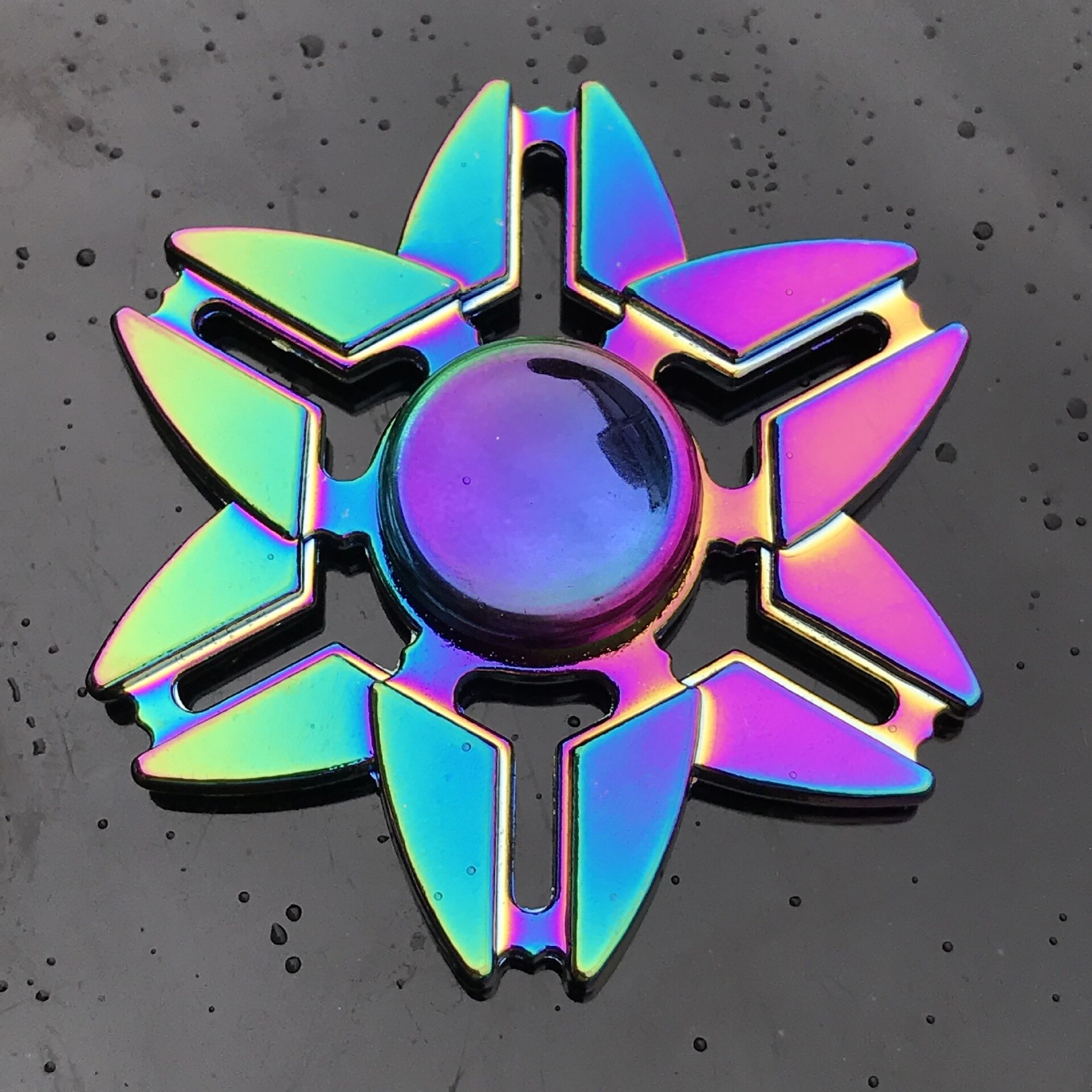 Fidget spinner metall tri spinners hand figet finger spiner leksaker för antistress barn