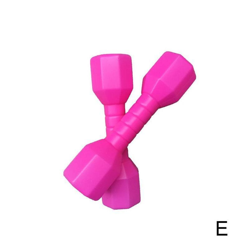 2 stuks/set halters voor vroege educatie fitnessapparatuur kleuterschool pe oefenhalters handgewichten fitness thuis: Geel