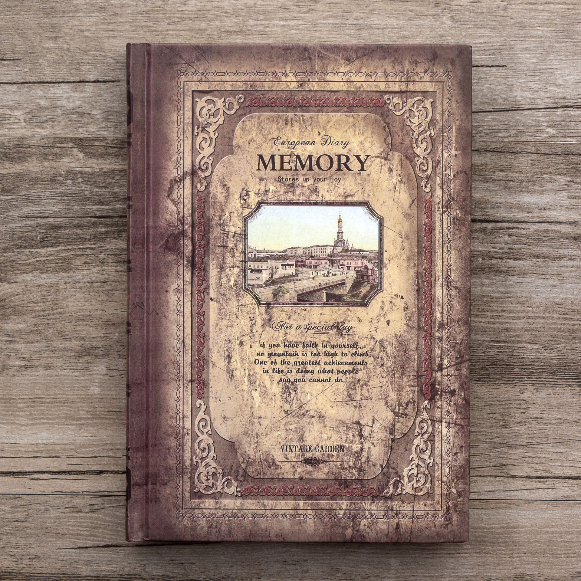 Memory Planner Magic Book Old Diary A5 Calendar Office Stationery Back-to-school: Gold