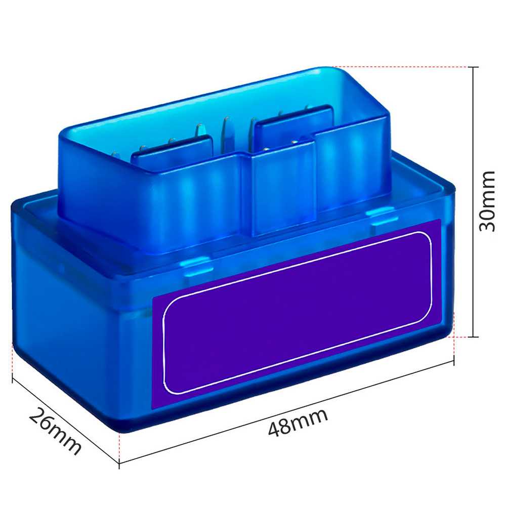Bluetooth V2.1 Wireless Car Diagnostic Code Reader Scan Tool Fault Reset Adapter for Android Blue