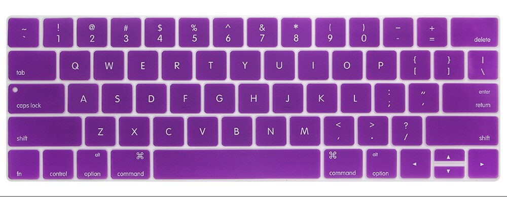 Keyboard Protector Cover for Macbook Pro 13.3'' & Pro 15.4'' with Touch Bar US Version Keyboard Case A1706 A1707 A2159: purple