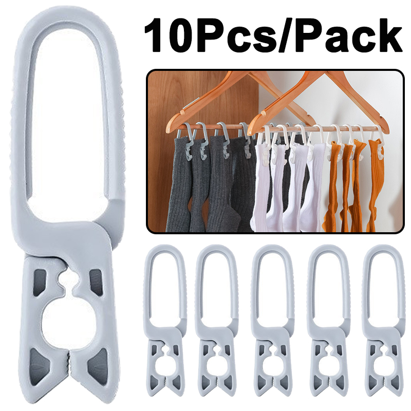 10/2Stck Wäscheklammern Hängen Heringe Clip Kunststoff KleiderbüGel Gestell Wäsche Wäscheklammern Schellen Handtuch Kleidung Hütte Clip Hause Lagerung haken
