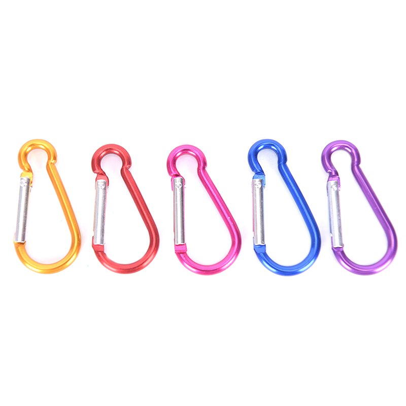 10Pcs Aluminium Carabiner D-Ring Sleutelhanger Clip Sleutelhanger Wandelen Kamp Bergbeklimmen Haak Klimmen Accessoires