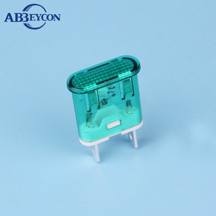 Abbeycon XCD2 Square Red Green Neon Indicator Light RED Rectangle Indicator Plastic 2 Pin Solder Terminal Pilot Warning Lamp