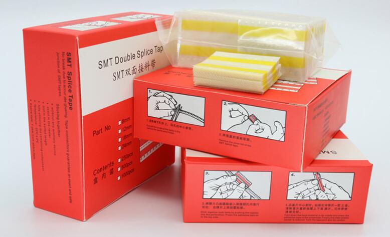 8 mm, 12 mm, 16 mm, 24 mm, SMT-Doppelspleißband, doppelseitiges, rechteckiges Spleißband, Filmverbindung, Spleißband mit Ruhekomponenten