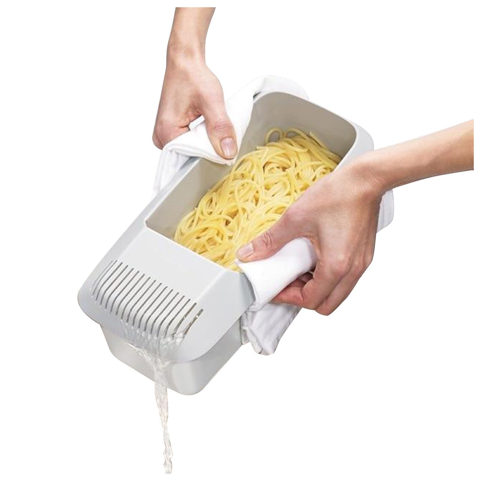 Microwave Pasta Cooker With Sieve Heat Resistant Pasta Boat Steamer Spaghetti Noodle Cooking Box Tool Kitchen Accessories