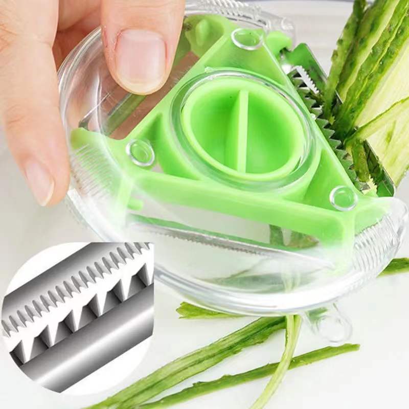 Trio magique éplucheur, trancheur, Julienne, râpe à lames en acier inoxydable, accessoires de cuisine