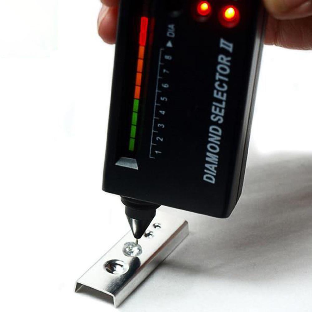 Tragbare Diamant Edelstein Tester Wähler 16*4*2,2 CM Schwarz