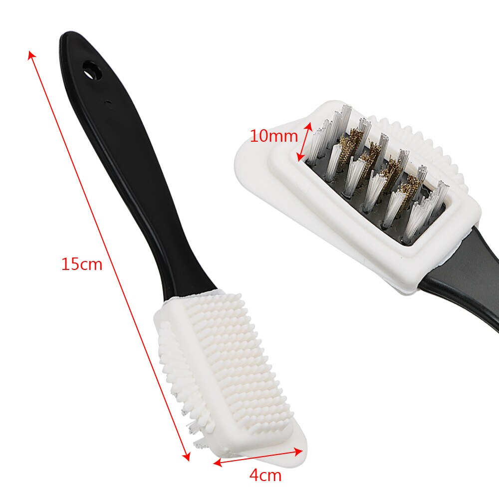 S Shape Cleaning Tool 3 Sides Shoe Brush Silicone Copper Wire Shoes Brush Multifunction For Nubuck Suede Boot Shoes