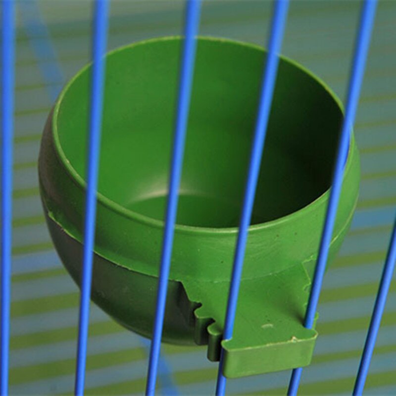 5 Unids/set Protable Loro Aviario Jaula Del Animal Doméstico De Plástico Redonda Pájaro Alimentación Alimentador Tazón de Agua Pequeña Mascota Suministros de Aves