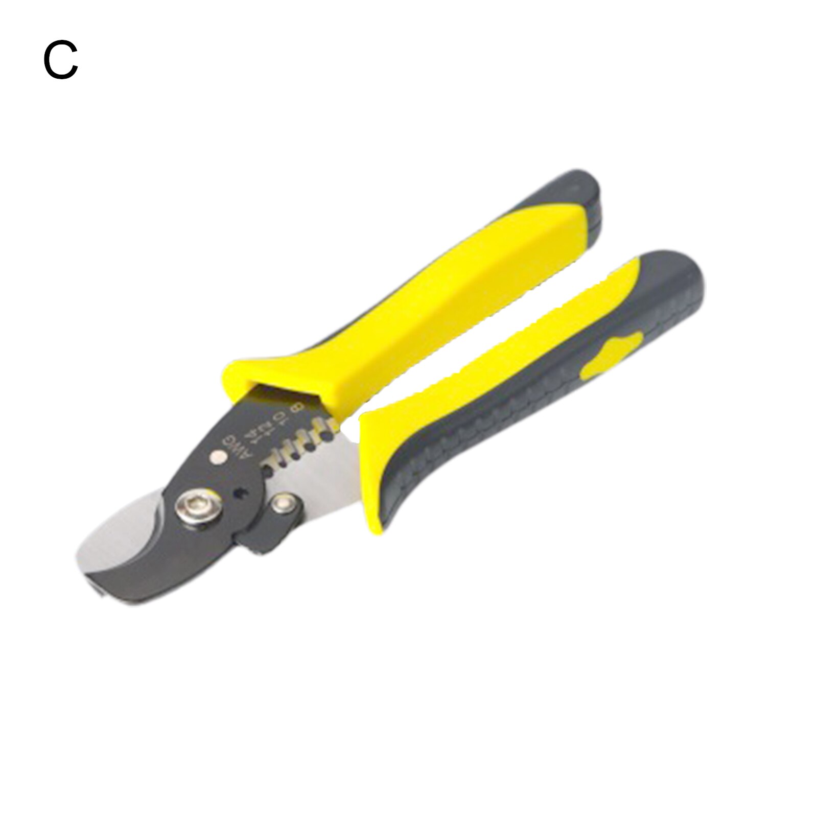 7 inch Multi-use Wire Stripping Decrustation Pliers Cable Wire Puller Stripping Scissors Crimping Pliers Electrician Tool: C