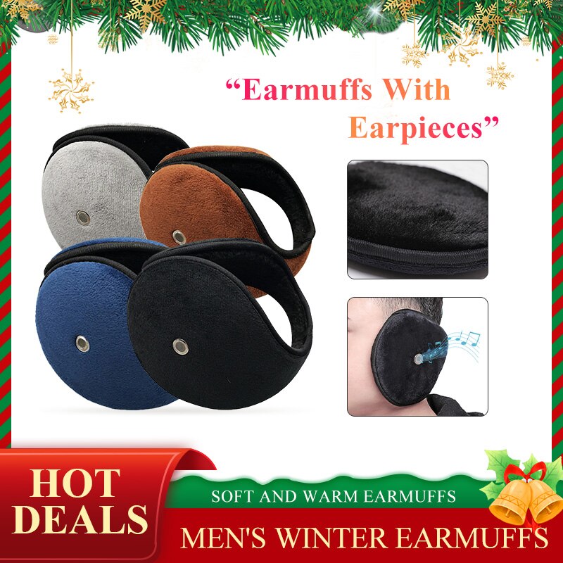 Protège-oreilles en Polyester pour hommes, couvre-oreilles , en peluche, coupe-vent, cache-oreille chauffant, masque épaissi, bandeau