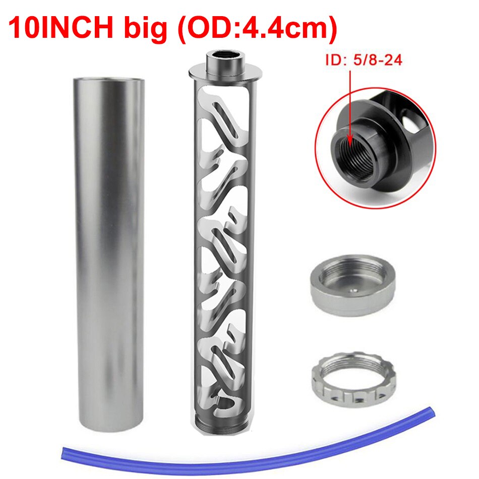Aluminum Trap 1/2-28 5/8-24 6inch 10inch Single Core Fuel Filter Fuel Trap Solvent Trap for NAPA 4003 WIX 24003 Car Motorbike: 10SILVER5824-4.4cm4