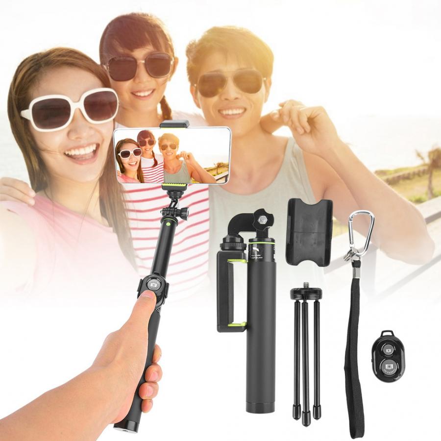LDX-611 perche selfie Portable Handheld Selfie Stick Tripod Kit with Bluetooth Remote Controller for Sports Camera phone tripod