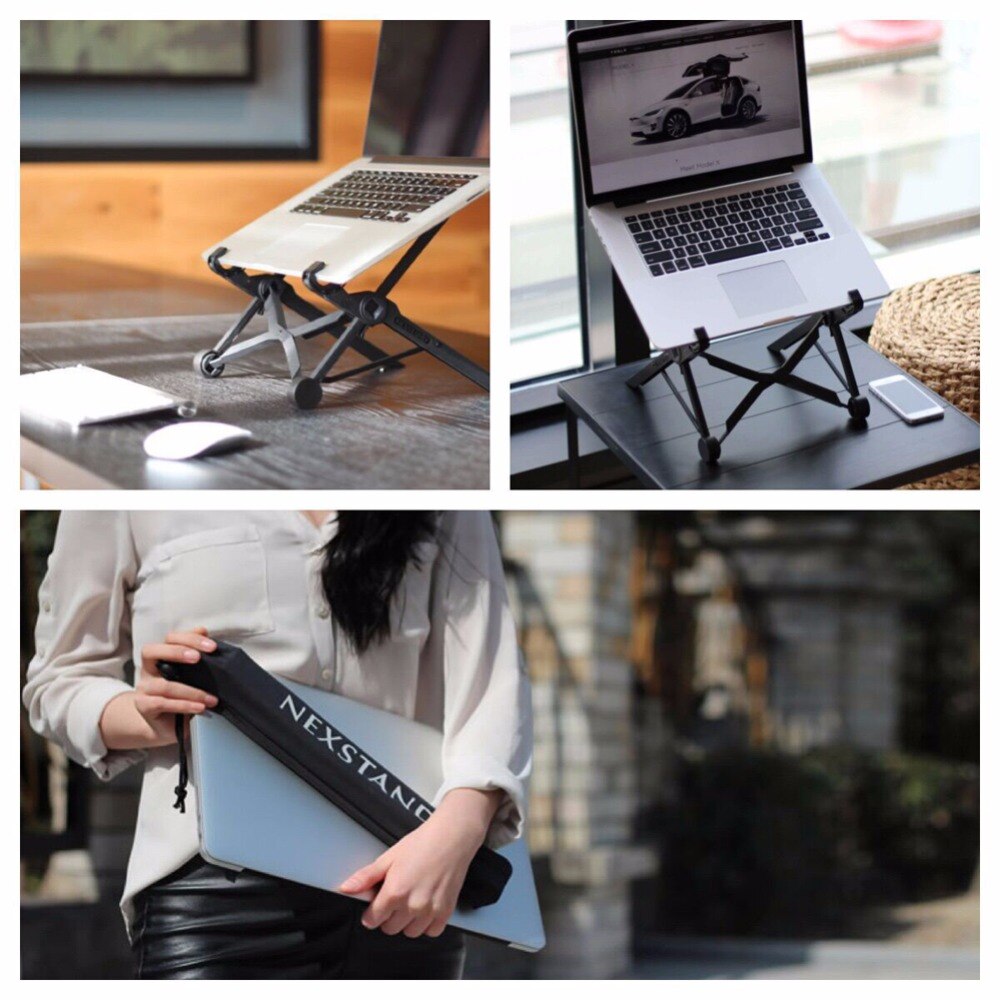 1 stk/pak Solid Duurzaam Ajustable Opvouwbare Lapdesk & Laptop Stand voor Kantoor en Thuis