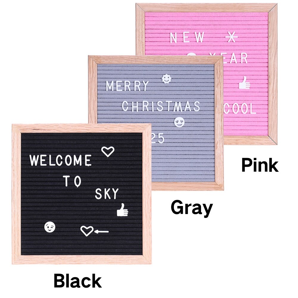 Signs Office Kids Numbers Home School English Alphabet Removable Display Frame Changeable Message Letter Board Felt