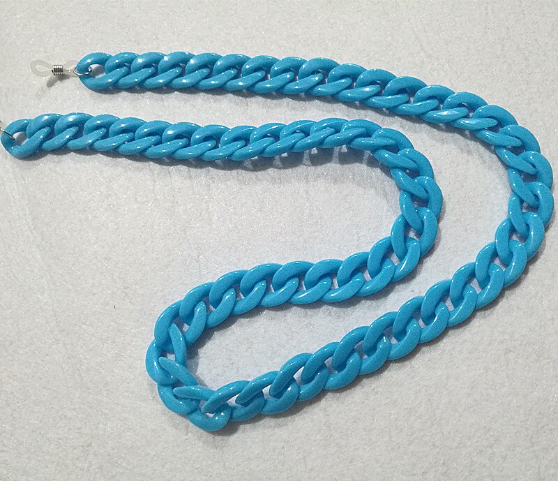 neue Feste Farbe Acryl Sonnenbrille Kette Frauen Lesebrille Hängen Hals Kette Largand Gläser Kette Brillen Band: 8