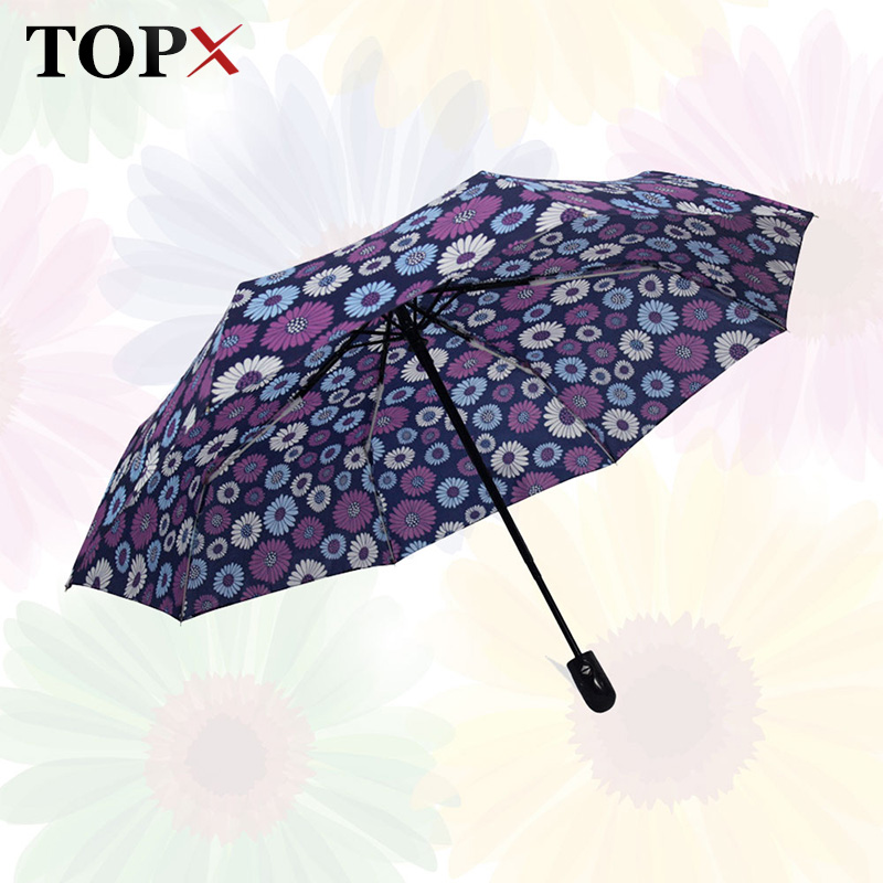 Creatieve Kleine volautomatische Paraplu Regen Vrouw Mannen Mini Bloem Paraplu Winddicht Reizen Paraplu Voor Vrouw Man