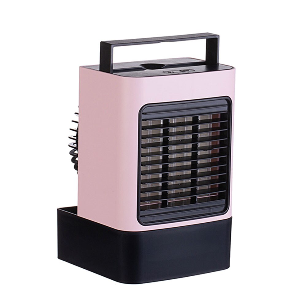 Draagbare Mini Usb Stille Airconditioner Luchtbevochtiger Desktop Anion Koelventilator Draagbare Airconditioner Koele Wind Airconditioning: Roze