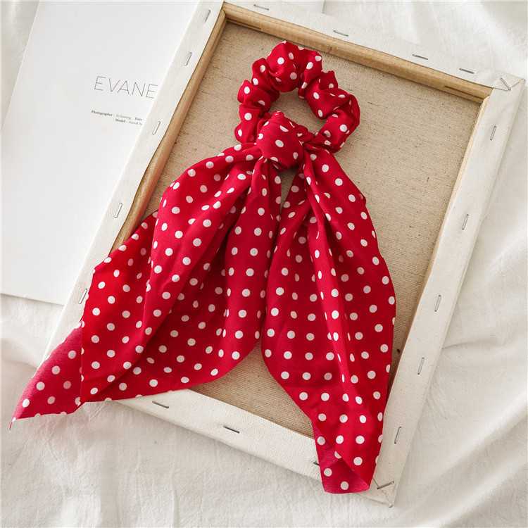estampado de leopardo lazo largo de satén cinta cola de caballo bufanda lazo para el cabello Scrunchies mujeres niñas bandas elásticas para el cabello accesorios para el cabello