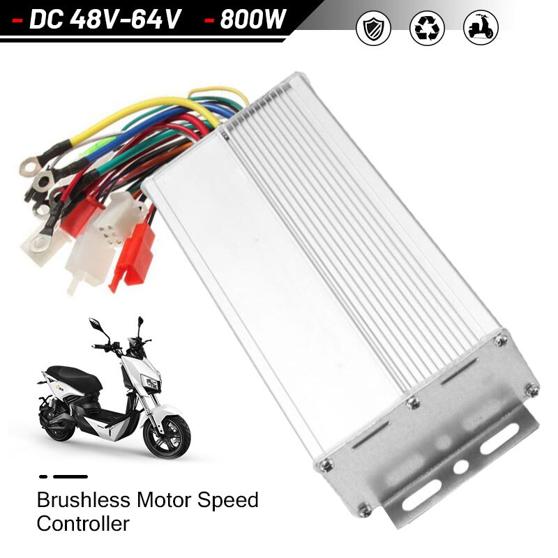 48V-64V 800W Brushless DC Motor Electric Bicycle E-bike Scooter Conversion Speed Controller Motor Electric Governor Drive Engine