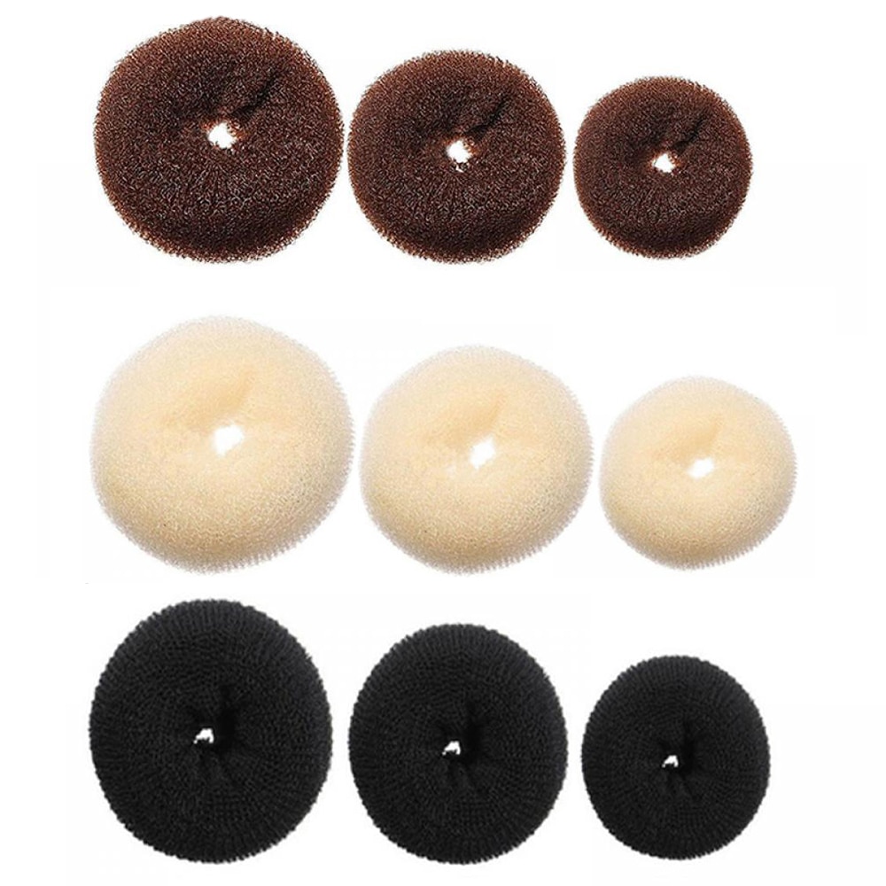 Bulle maker munk magisk skum svamp lätt stor ring hår styling verktyg frisyr hår accessoarer för flickor kvinnor dam
