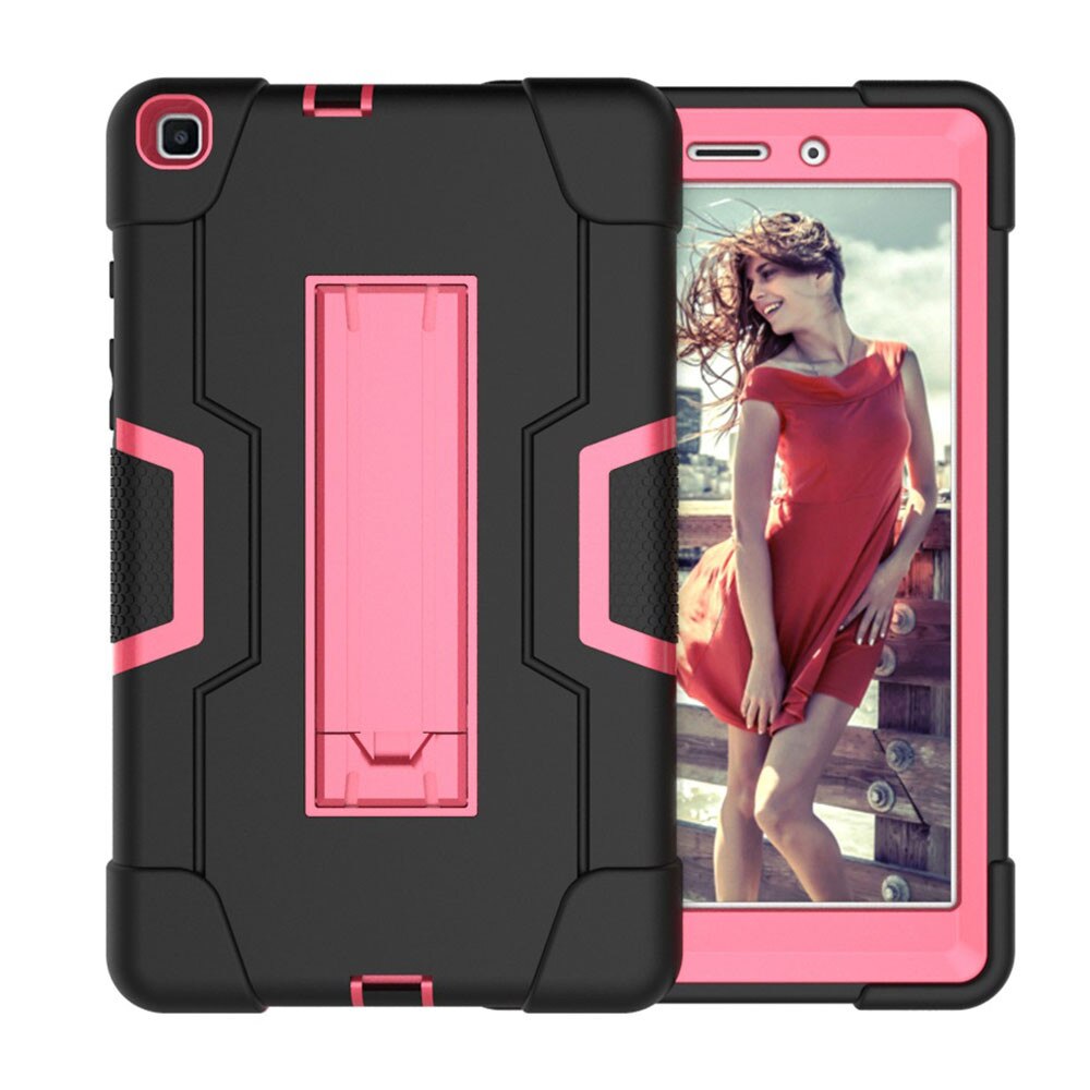 For Samsung Galaxy Tab A 8.0 SM-T290 SM-T295 Tablet Case Shockproof Kids Safe PC Silicon Hybrid Stand Full Body Cover: B