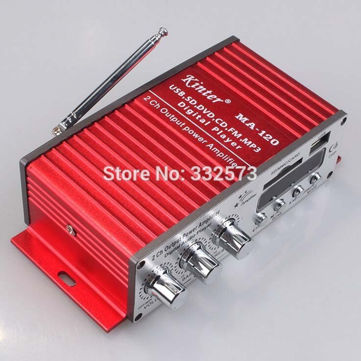 ¡NOVEDAD DE ! mini amplificador de potencia digital Kinter HI-FI MA-120 USB FM digital, pequeño amplificador de potencia, adaptador de potencia