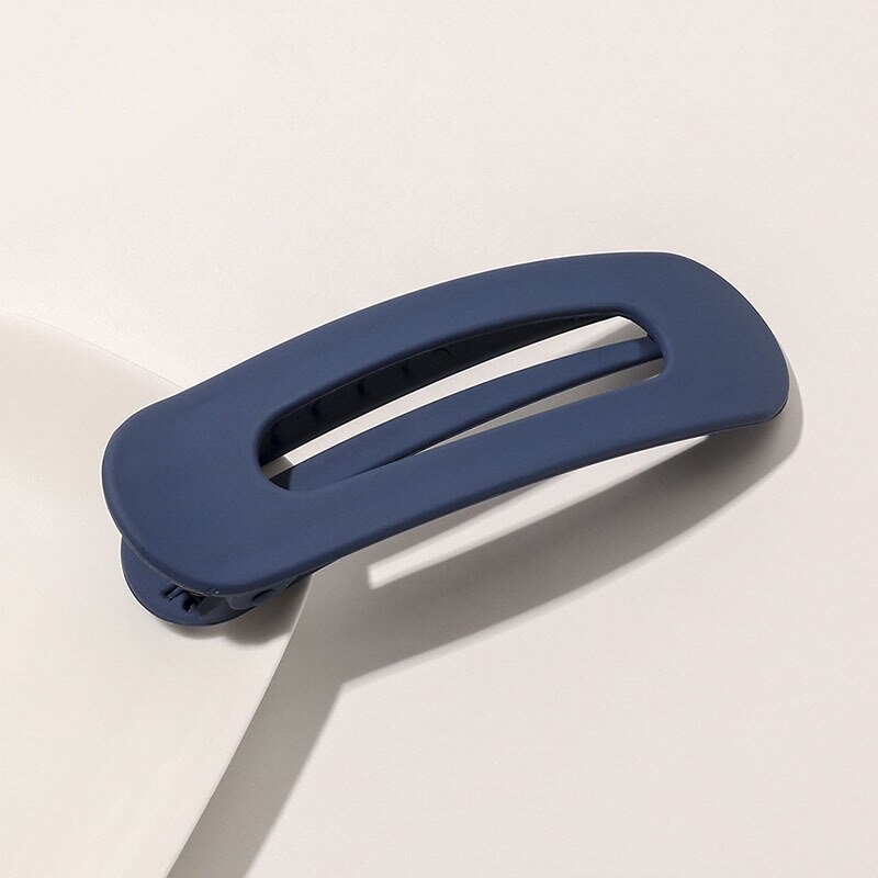 Koreaanse Frosted Grote Haarspeldjes Voor Vrouwen Meisje Haaraccessoires Mode Kleur Effen Acryl Haarspelden Getande Antislip BB Barrette: Zilver