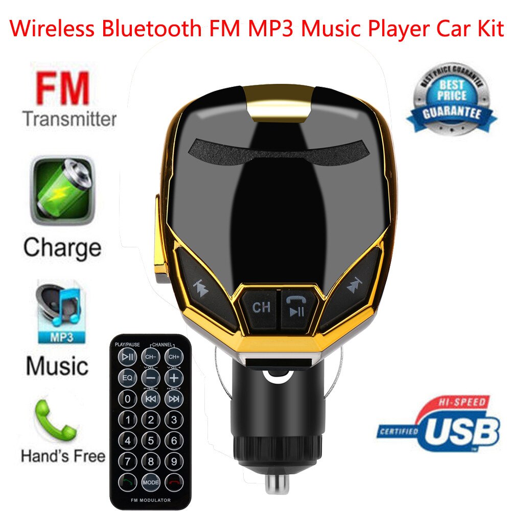 Bluetooth FM Transmitter Airplay Module Wireless Audio Car Mp3 Player Handsfree Remote Controller Power Charger Car Styling