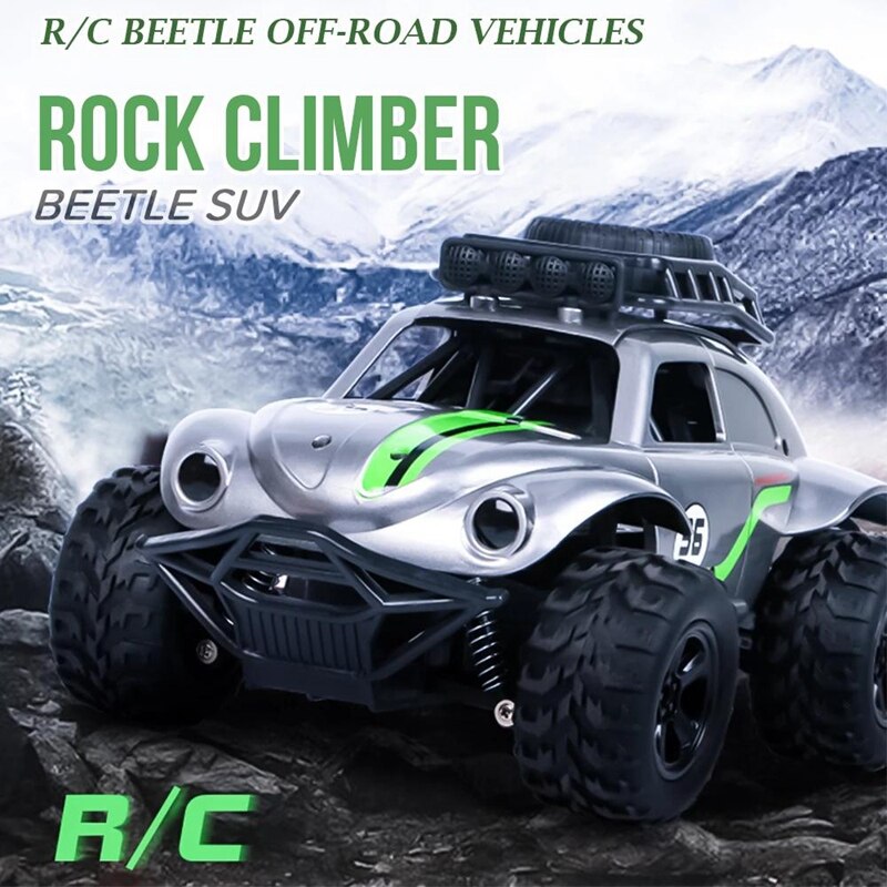 MN36 MN-36 1:18 RC Car Drive Bigfoot Control remoto eléctrico Beetles Rock Crawlers máquina en la Radio juguetes Carros niñas niños (S