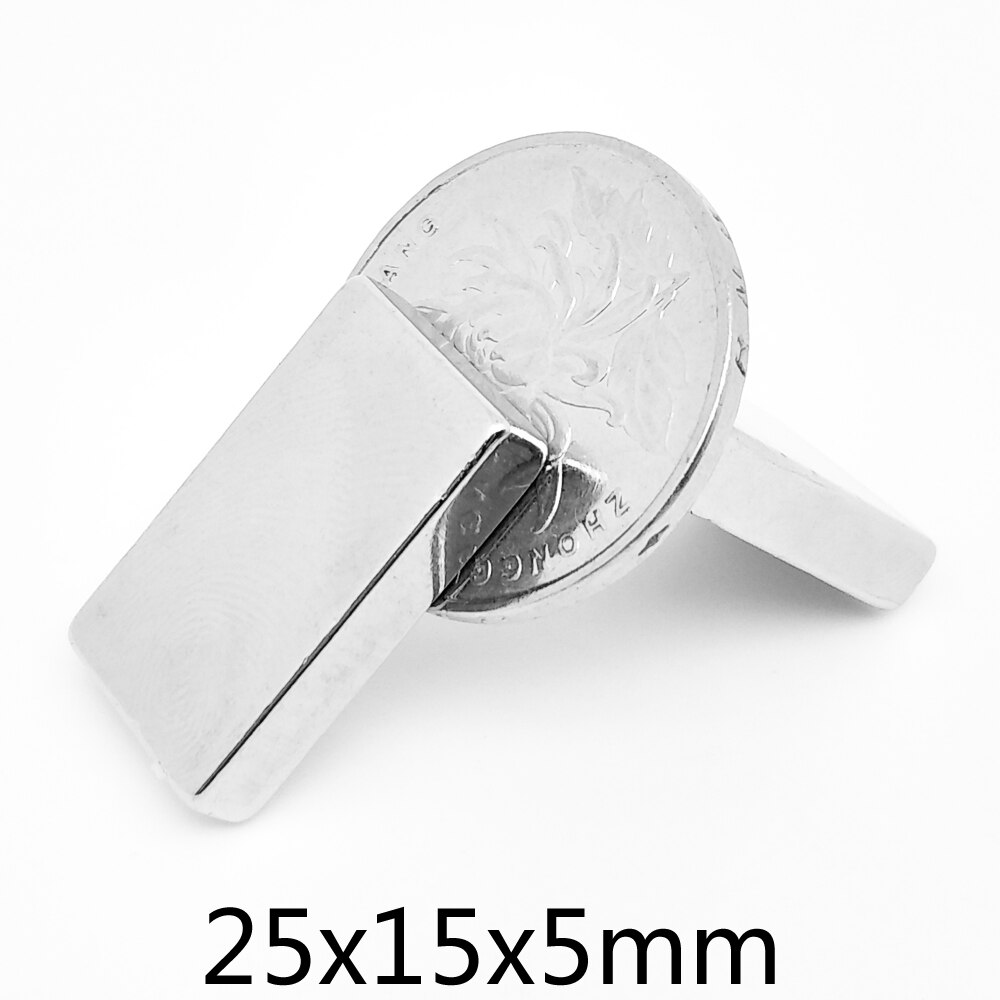 2/5/10/15/20/30Stck 25x15x5mm Block Starke starke Magneten N35 Neodym Magnet Blatt 25x15x5 dauerhaft NdFeB Magneten 25*15*5