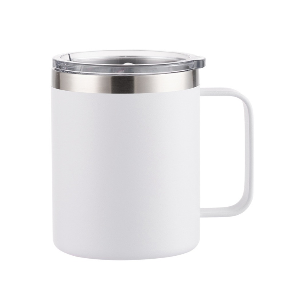 Bouteille d'eau isolée en acier inoxydable, Double couche, Mini tasse sous vide 12oz/14oz, tasse à café antidérapante et anti-fuite, pour le bureau et l'école: Bleu / <50 ml