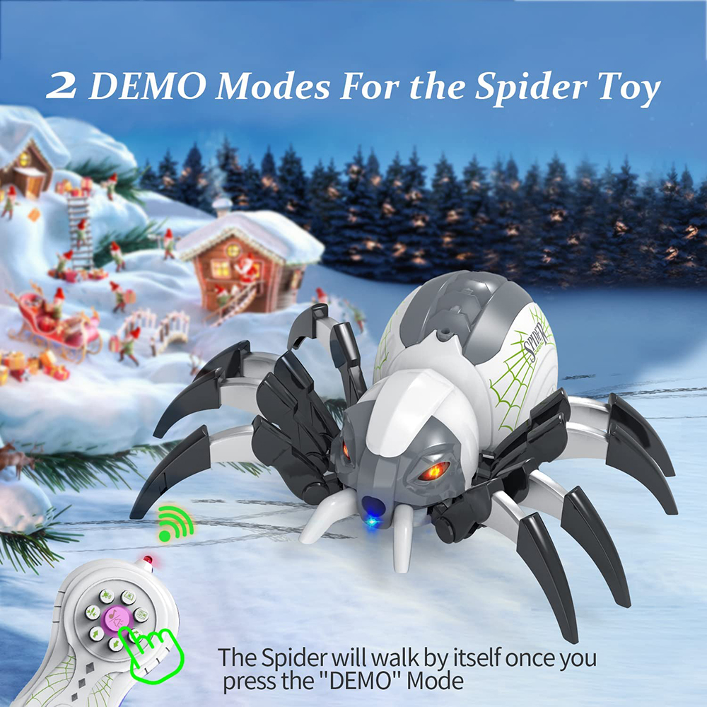 Remote Control Spider RC Moving Spray Spider Robot Toys for Kids Wireless Remote controlled Toy with Real Music Effe Best